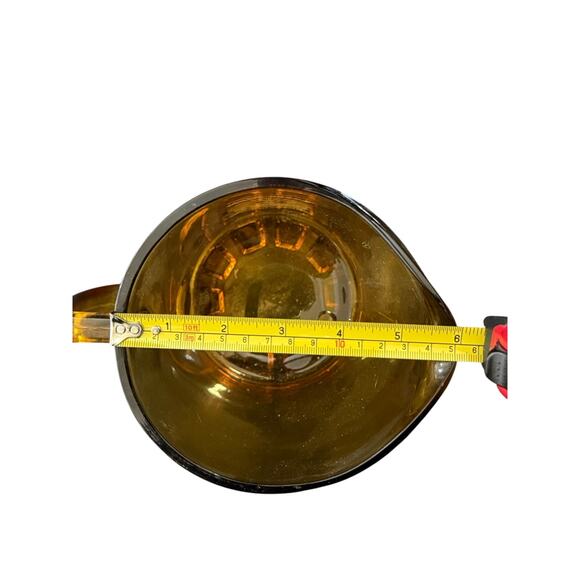 Kappa Alpha Order Beer Pitcher Large Heavy Amber Glass 7" Fraternity Lager Jug - Picture 10 of 10